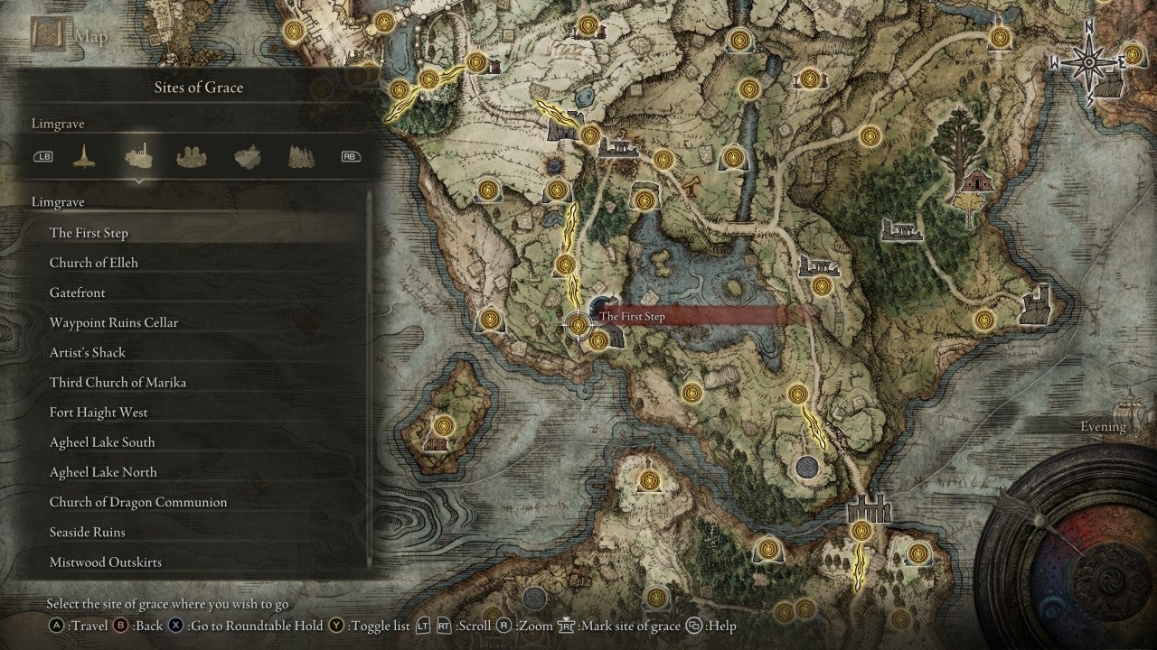 The First Step Grace in Elden Ring