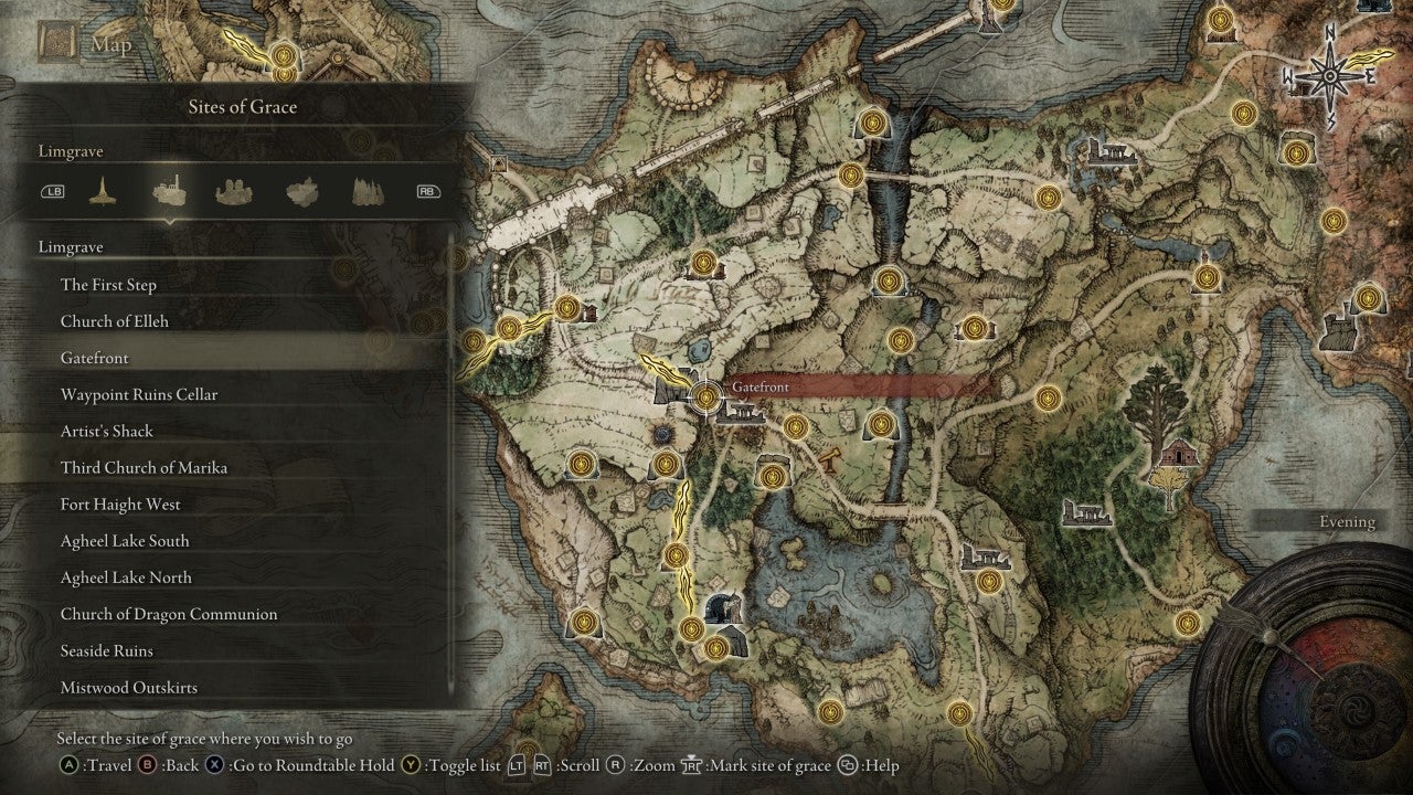 Gatefront Grace in Elden Ring