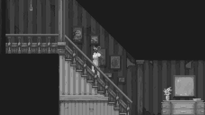 A mouse walks up some stairs in The Longest Road On Earth