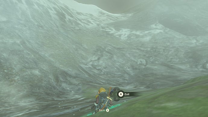 Link emerges from within the ground in The Legend Of Zelda: Tears Of The Kindgom