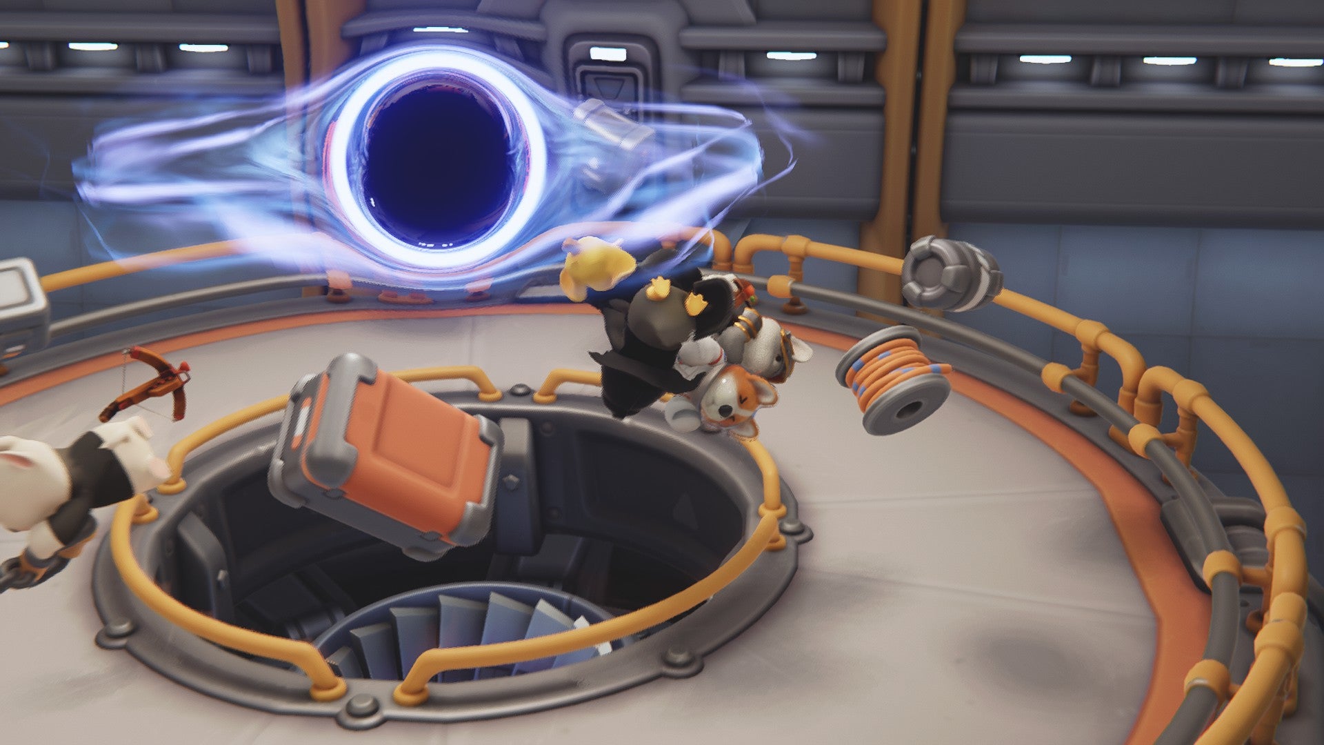 Animals sucked into a black hole