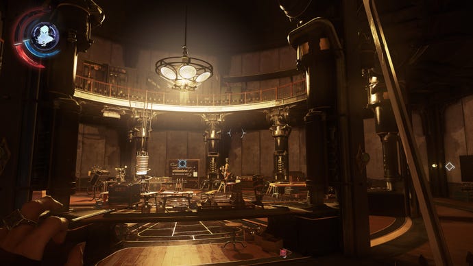 A laboratory scene from Dishonored 2