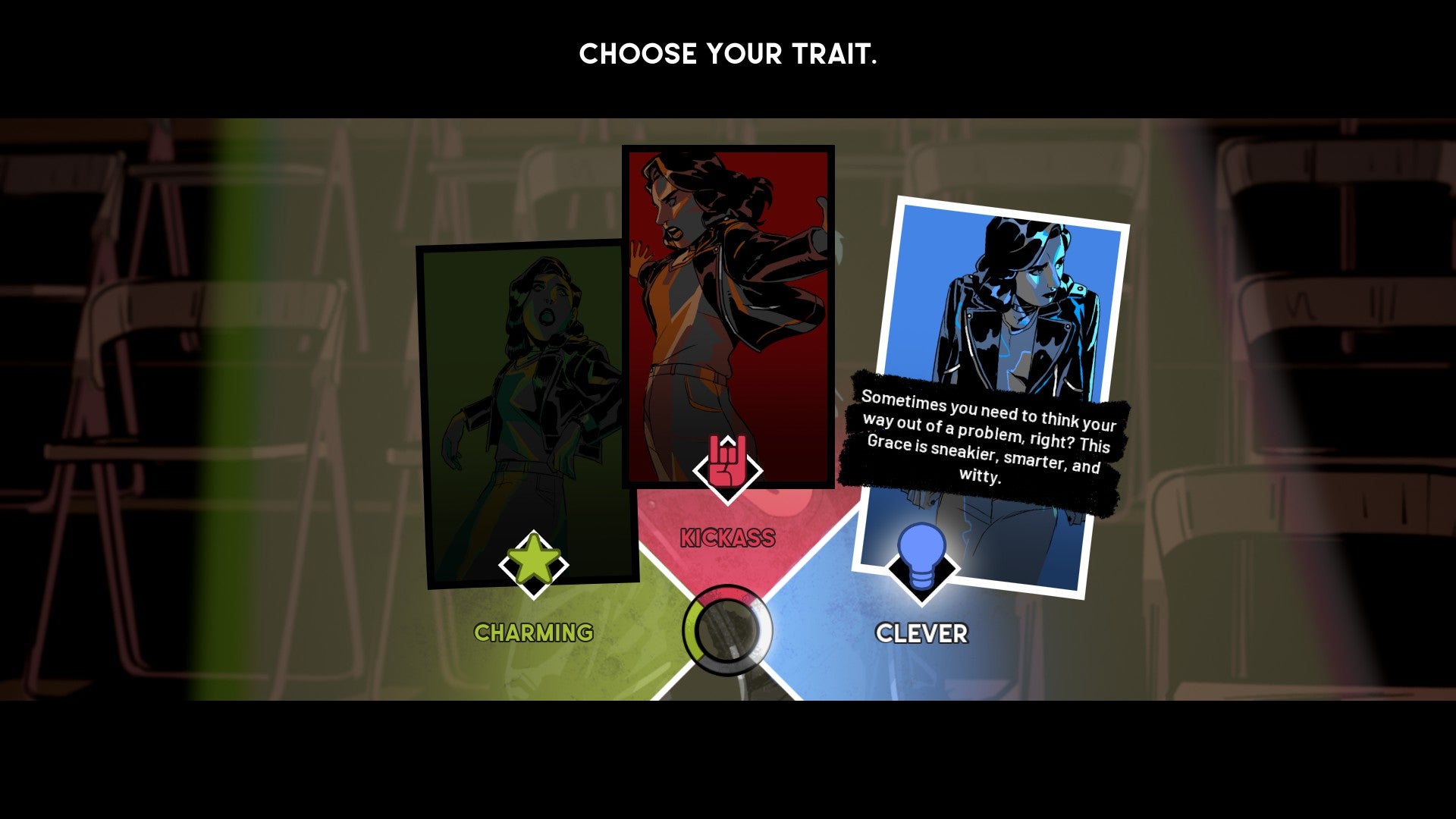 Grace must choose her main trait in Stray Gods