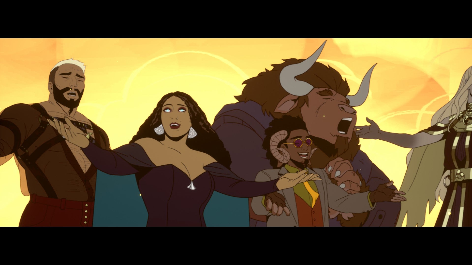 The Idols sing together in Stray Gods