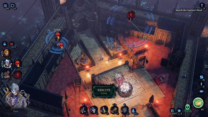 Three pirates prepare to perform a co-ordinated takedown attack at night in Shadow Gambit: The Cursed Crew