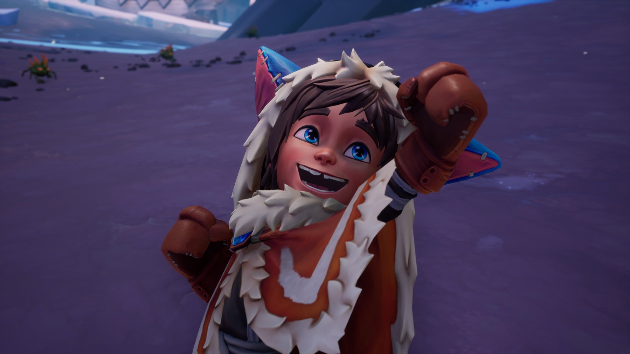 A young boy pumps his fist in the air in Song Of Nunu: A League Of Legends Story - 1