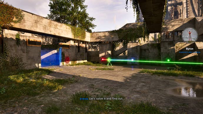 A laser light puzzle in The Talos Principle 2