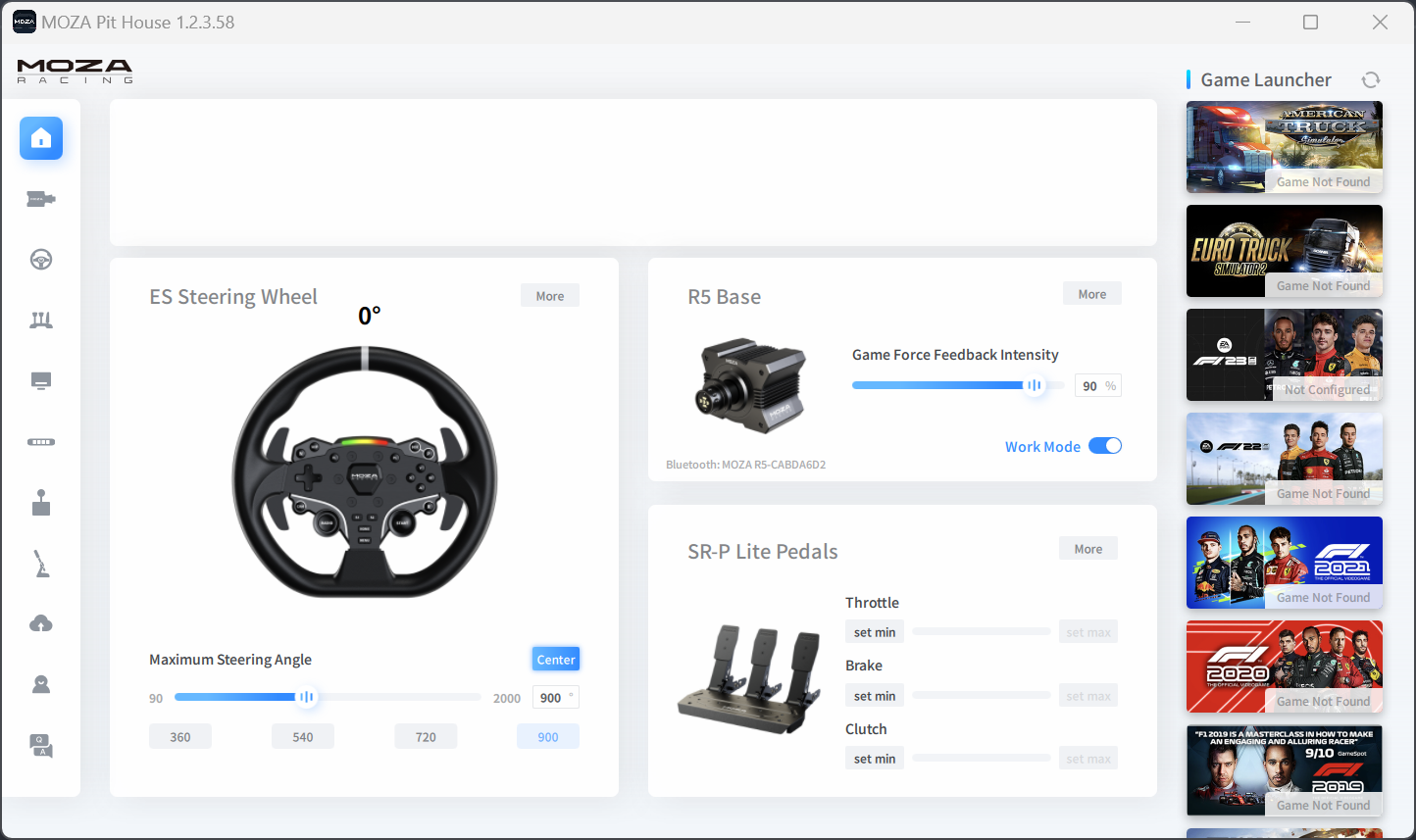 moza pit house software