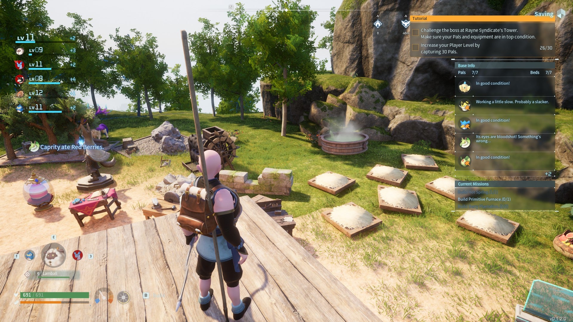 A sprawling base in Palworld. - 1