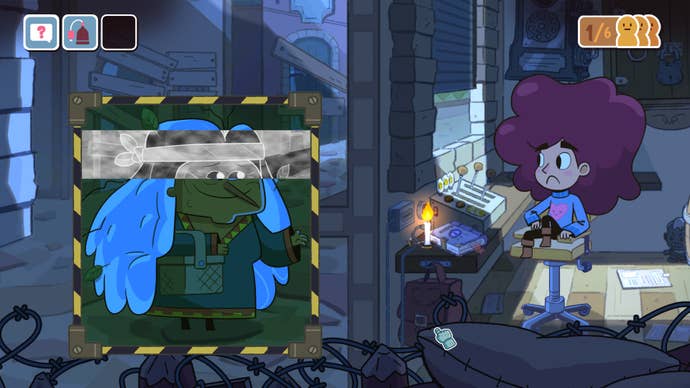 An x-ray machine is used on an old woman at night in Lil Guardsman