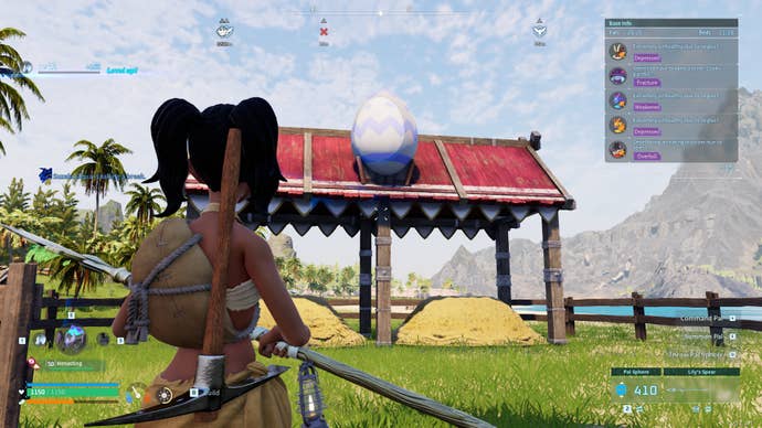 Screenshot of a Breeding Farm in Palworld.