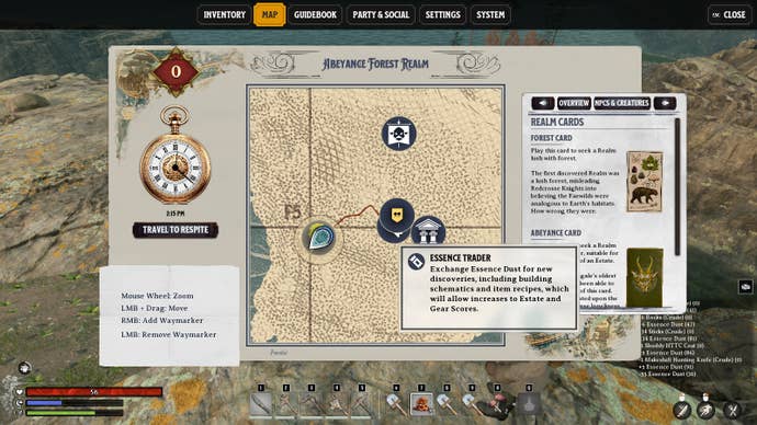 The Nightingale map showing several different points of interest.