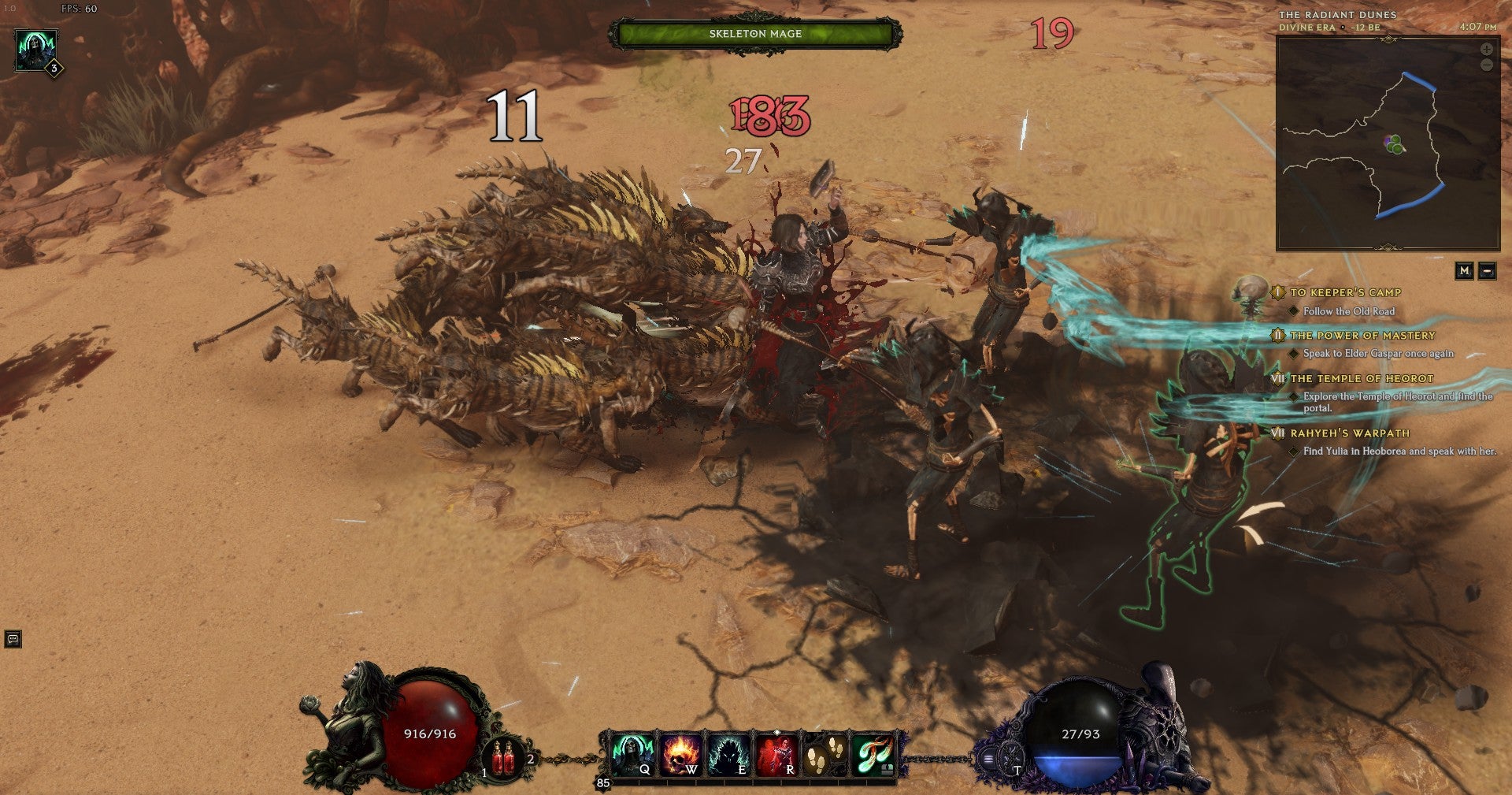 An Acolyte summons skeletal mages to dispatch their enemies in Last Epoch. - 5