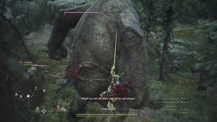 Tackling an oversized boss together in Dragon’s Dogma 2.