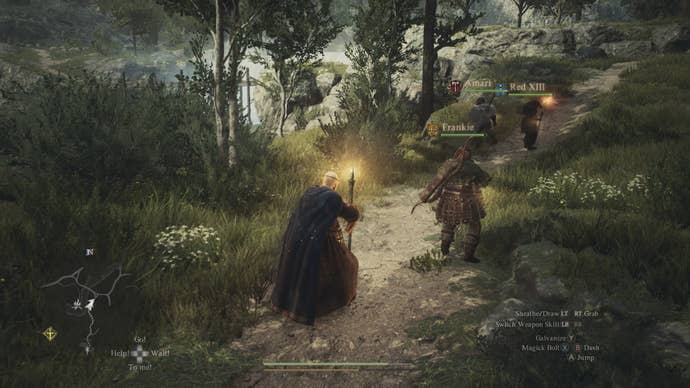 Recovering Stamnia with the spell Galvanize in Dragon’s Dogma 2.