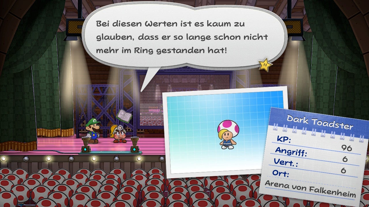 Paper Mario Legende vom Äonentor Dark Toadster besiegen und wo