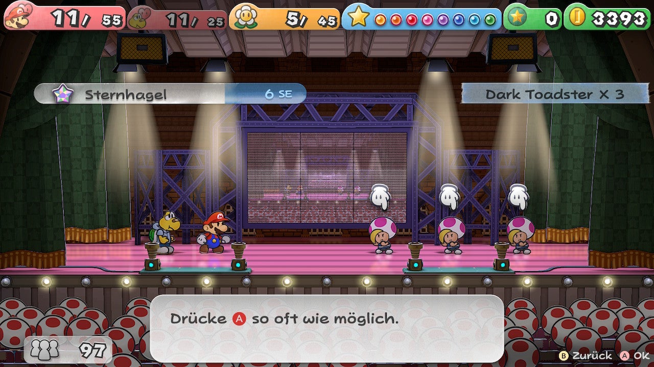 Paper Mario Legende vom Äonentor Dark Toadster besiegen und wo