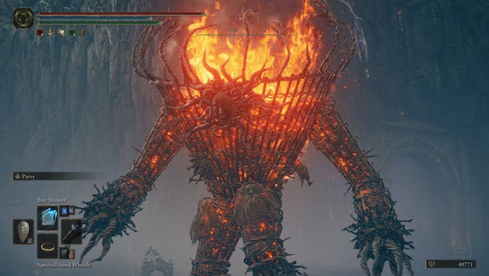 A look at the Furnace Golem’s targetable faceplate in Shadow of the Erdtree.