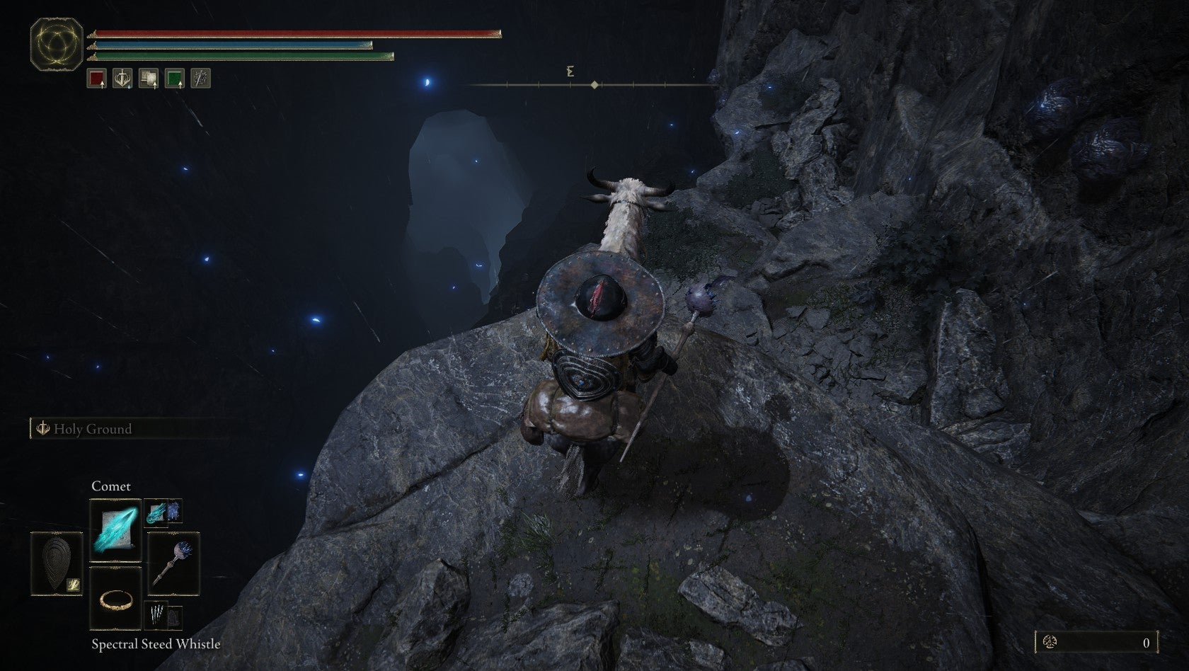 Standing above a ledge with a deep drop down into nothingness in Elden Ring: Shadow of the Erdtree. - 5