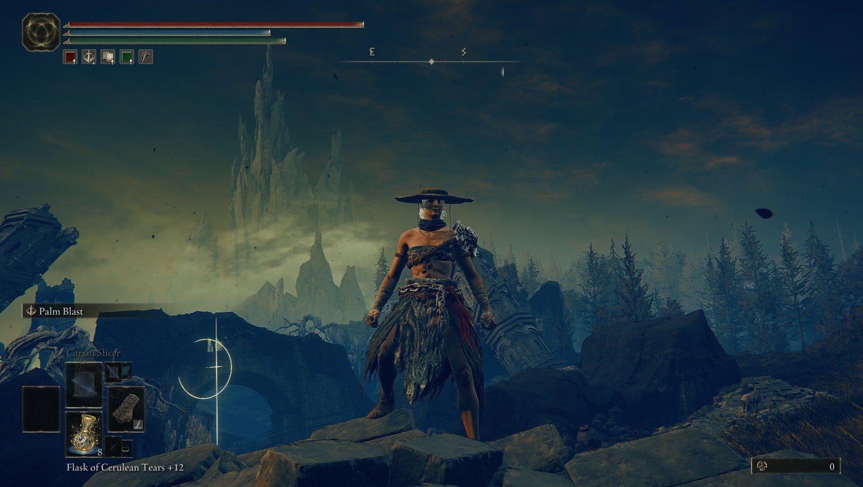 A Tarnished stands equipped with Dryleaf Dane's hat and fistwraps in Elden Ring: Shadow of the Erdtree. - 6