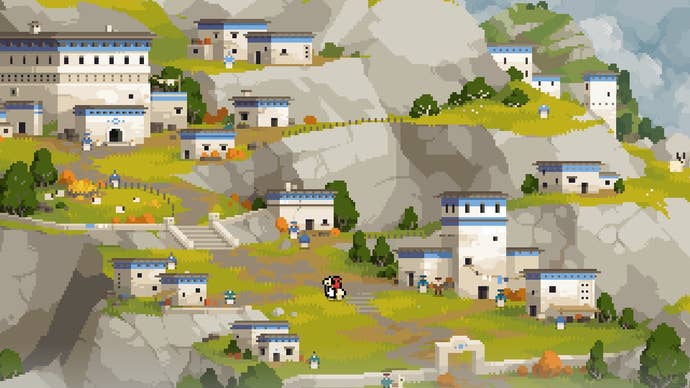 A sloping mountain city in Arco