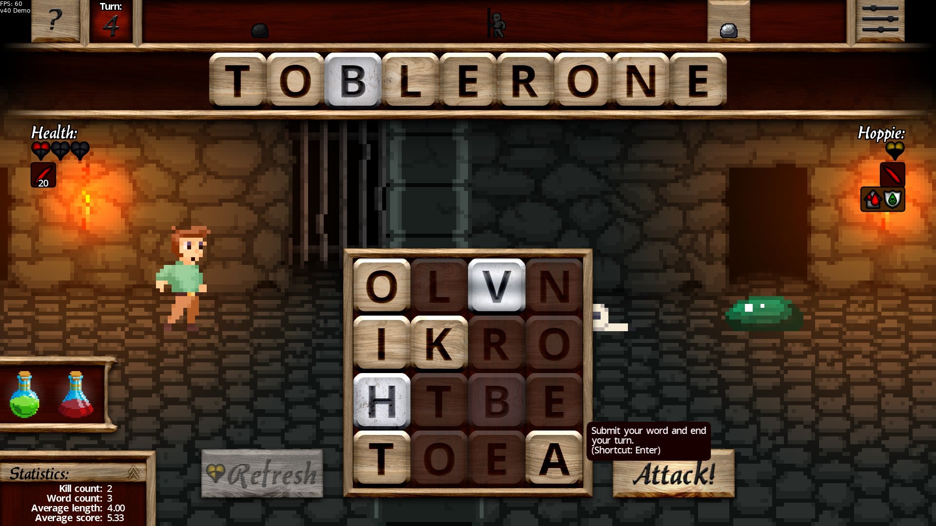 “Spell words with over 25 different letters” as you travel through “Yorkshire-sounding” places in puzzle RPG Sternly Worded Adventures