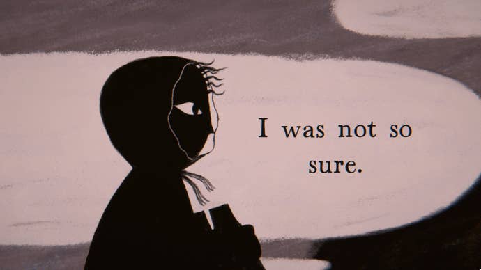 A child in silhouette against mauve clouds in Miniatures