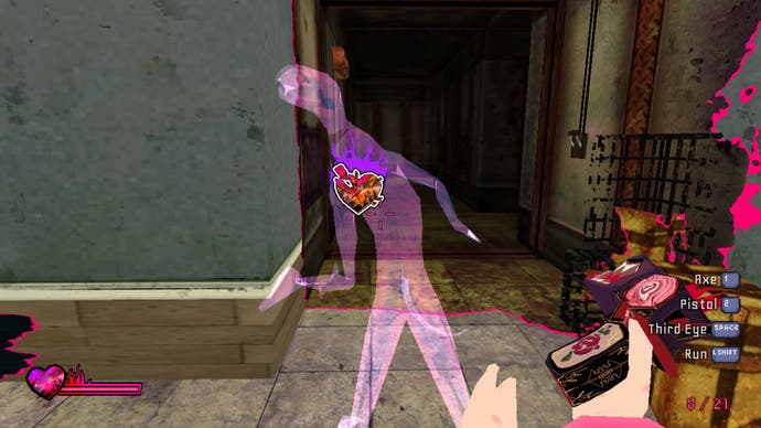 In Sorry We're Closed, players shoot a demon in the heart.