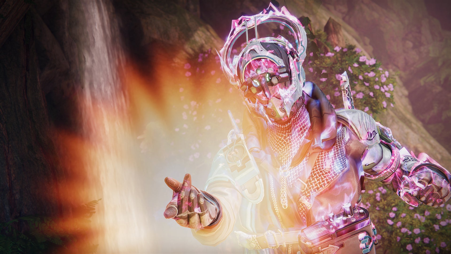 A prism warrior holds out their hand and creates a ball of light in Destiny 2&rsquo;s The Final Shape expansion.