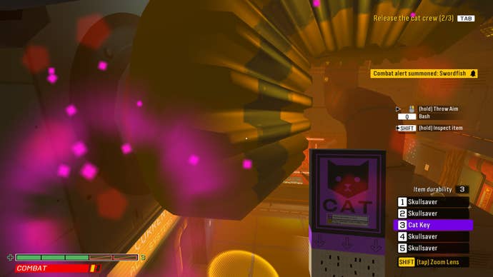 Huge gears inside the engine room of a spaceship in Skin Deep.