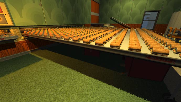 A table with rows and rows of sandwiches in Skin Deep.