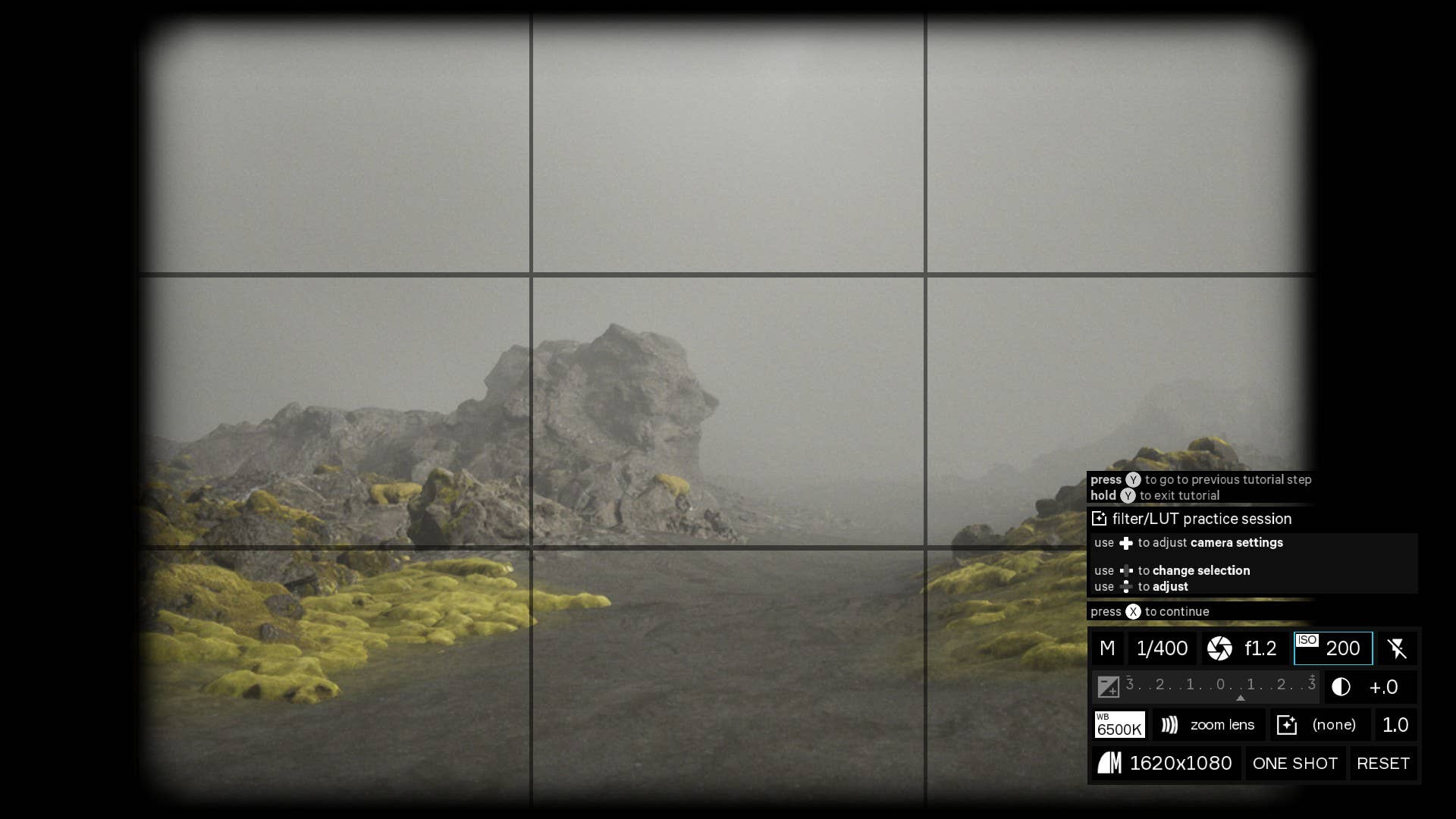 Framing some rocks in Lushfoil Photography Sim.