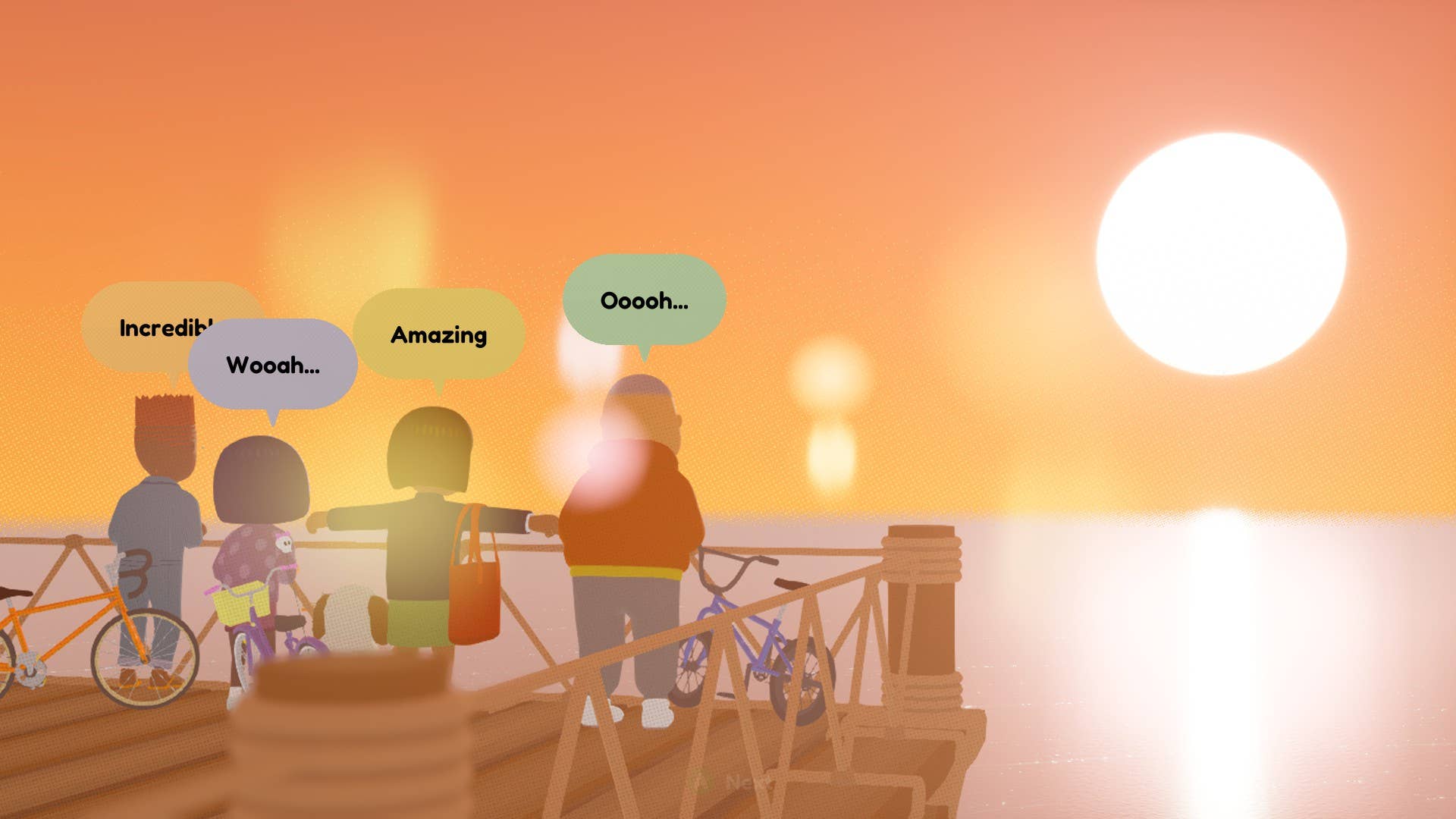 Friends watch the sunset in To a T.