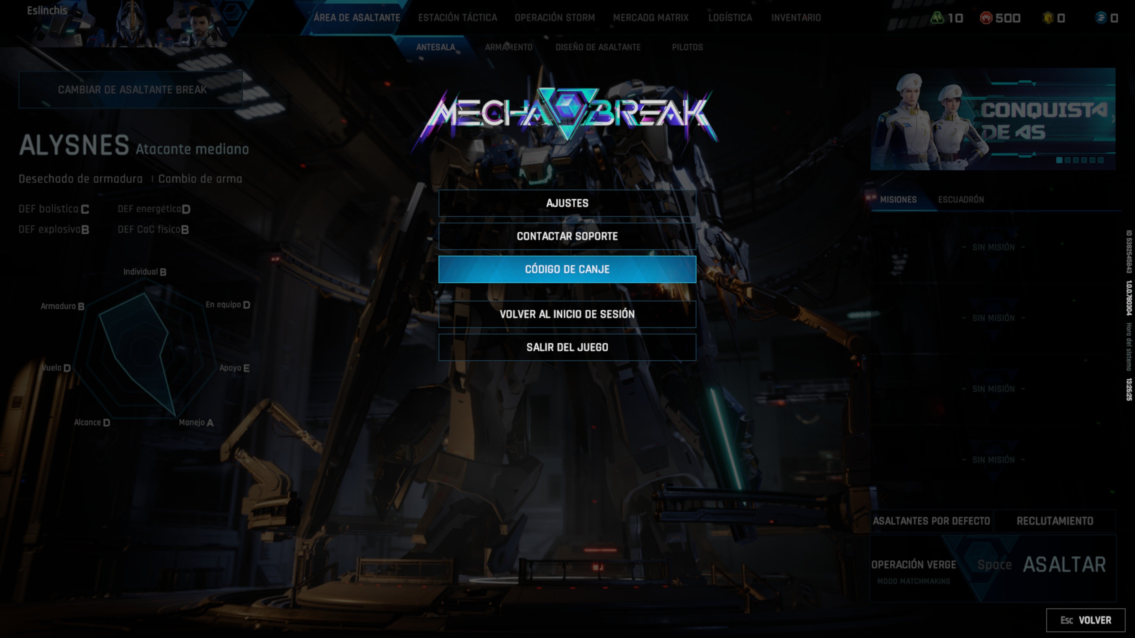 Códigos gratis de Mecha Break y cómo canjear códigos | Eurogamer.es