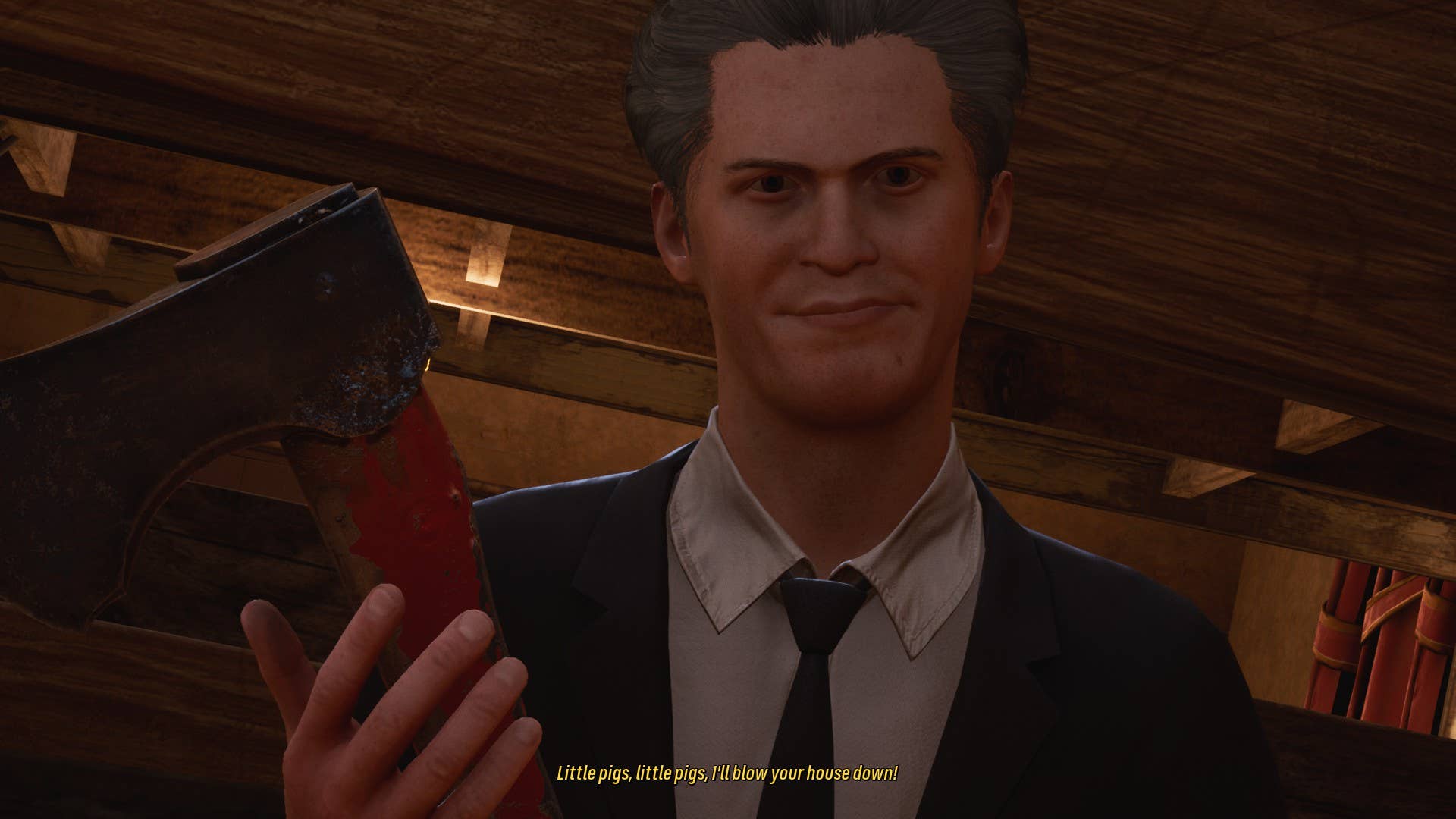 The Thin Man, in his suit and holding his axe in Tony Hawk's Pro Skater 3 + 4.