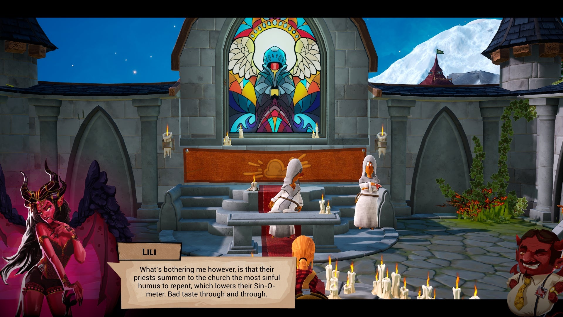 Priests convert sinners in Sintopia