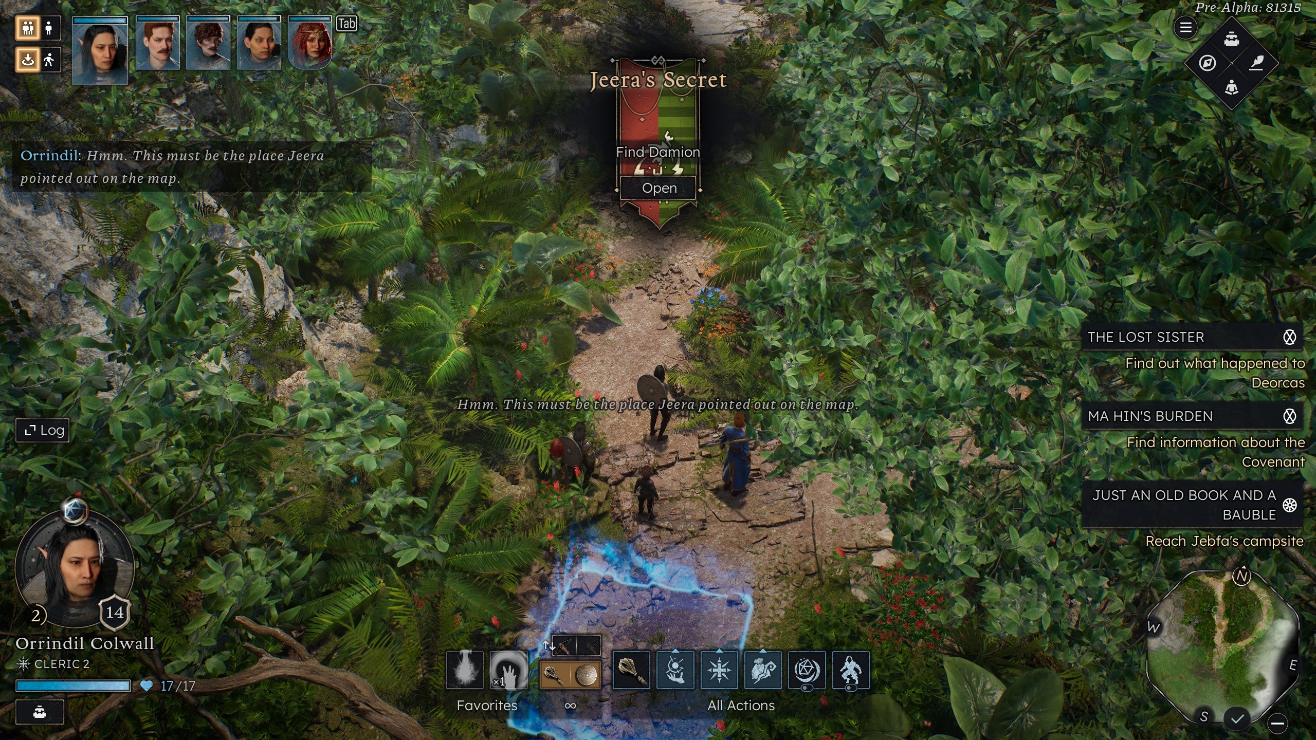 A group of adventurers in Solasta  2 venture into a verdant forest. I hope they packed their bug spray.