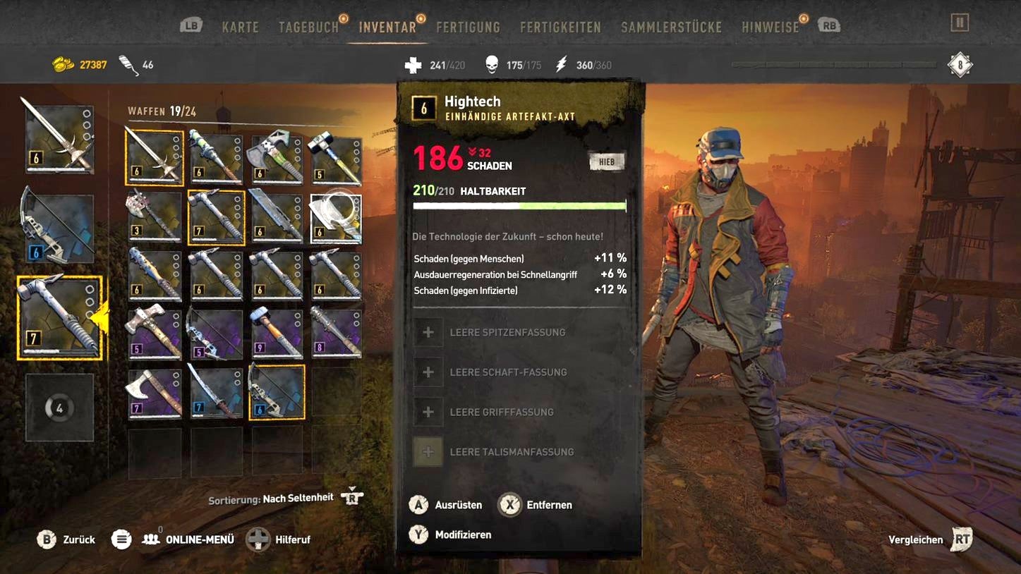 Dying Light Gute Waffen Am Anfang Dying Light 2: Schusswaffen, Bogen, Nahkampfwaffen und