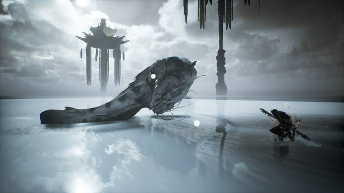 The Destined One faces the slithery Yin-Yang Fish in Black Myth: Wukong.