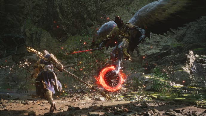 The fight against Supreme Inspector at the start of Black Myth: Wukong’s Chapter 6.