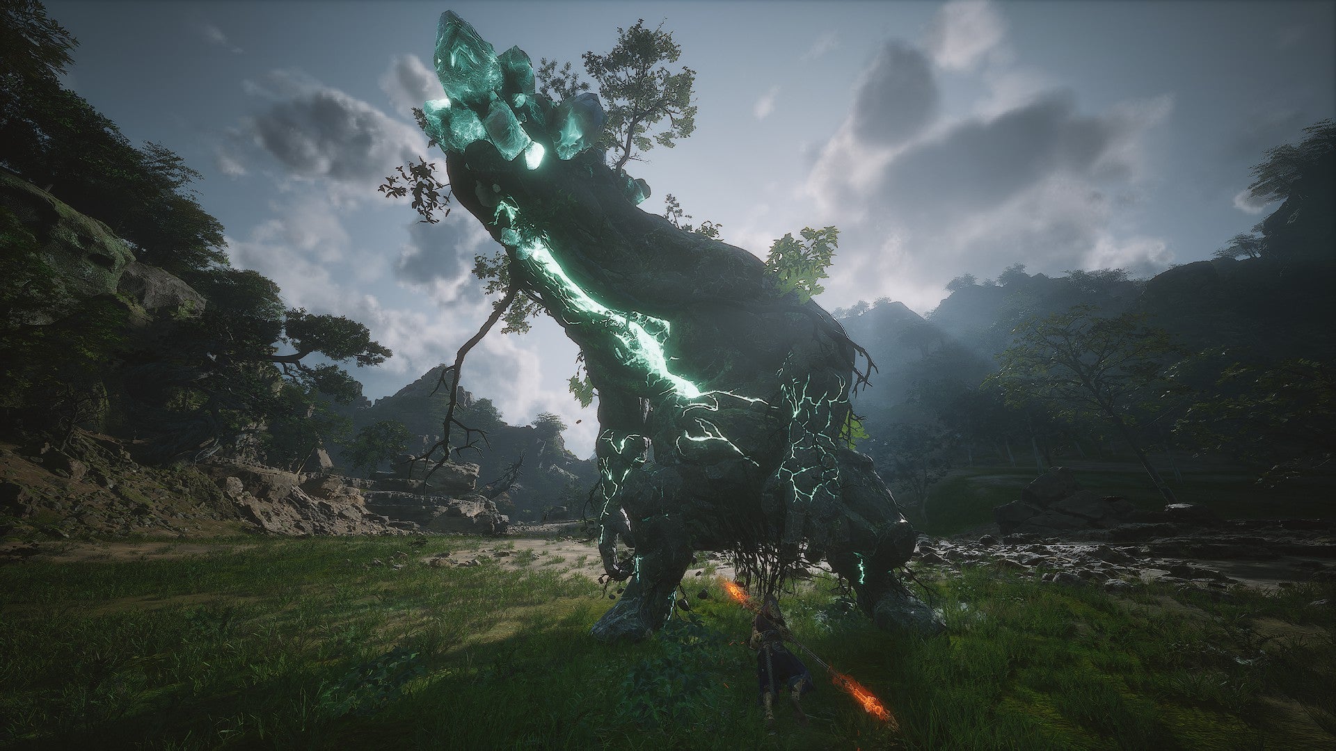 The Son of Stones looms over the battlefield in Black Myth: Wukong. - 6