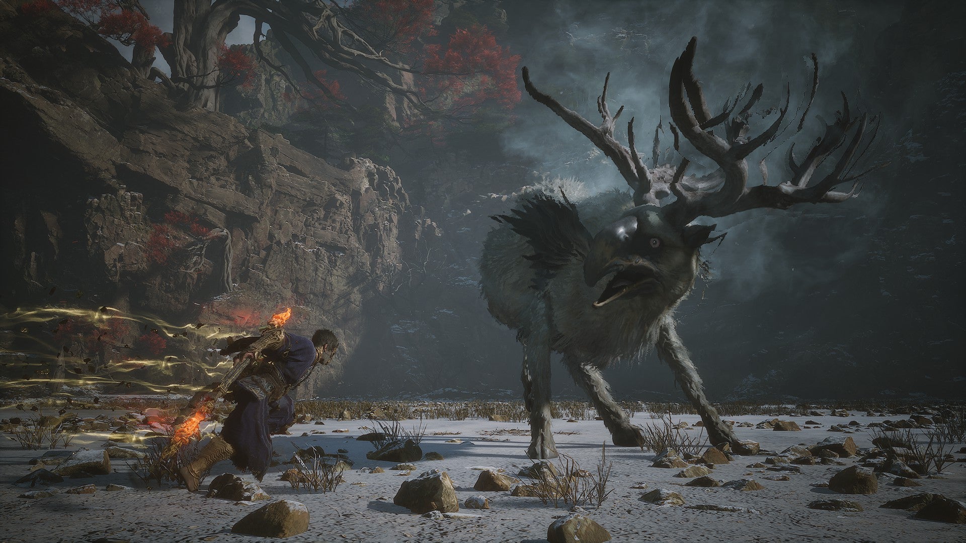 The Cloudtreading Deer prepares to unleash a wave of ice attacks in Black Myth: Wukong. - 8