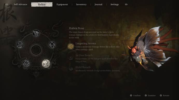 The Hubris Nose relic in Black Myth: Wukong.