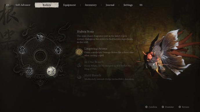 The Hubris Nose relic in Black Myth: Wukong.