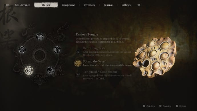 The Envious Tongue relic in Black Myth: Wukong.