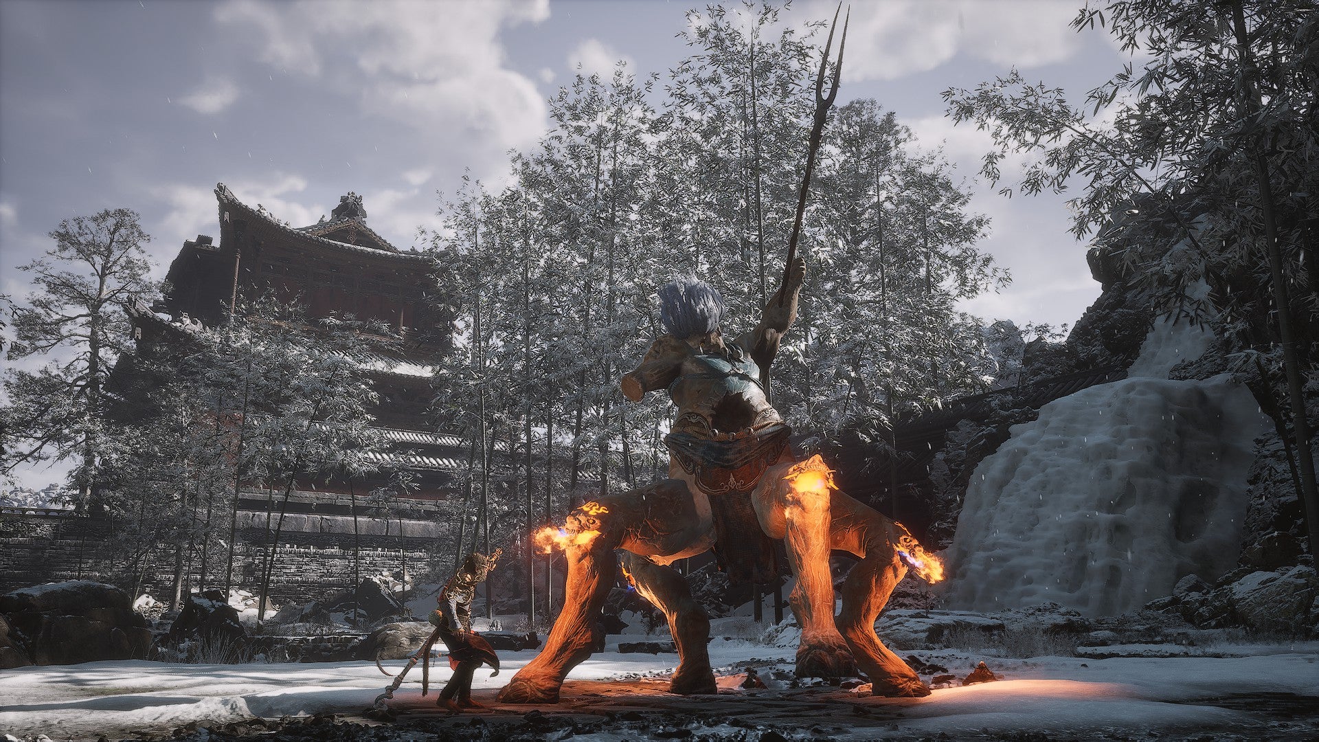 Fighting one of the elite enemies at the end of Black Myth: Wukong's Chapter 3 - the Clay Vajra. - 29