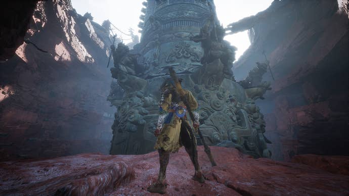 Standing in the Pagoda Realm, the most irksome area in Black Myth: Wukong’s Chapter 3 - and perhaps the whole game!