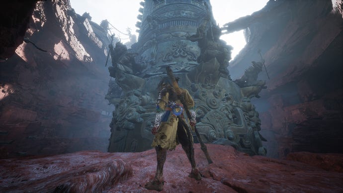 Standing in the Pagoda Realm, the most irksome area in Black Myth: Wukong’s Chapter 3 - and perhaps the whole game!