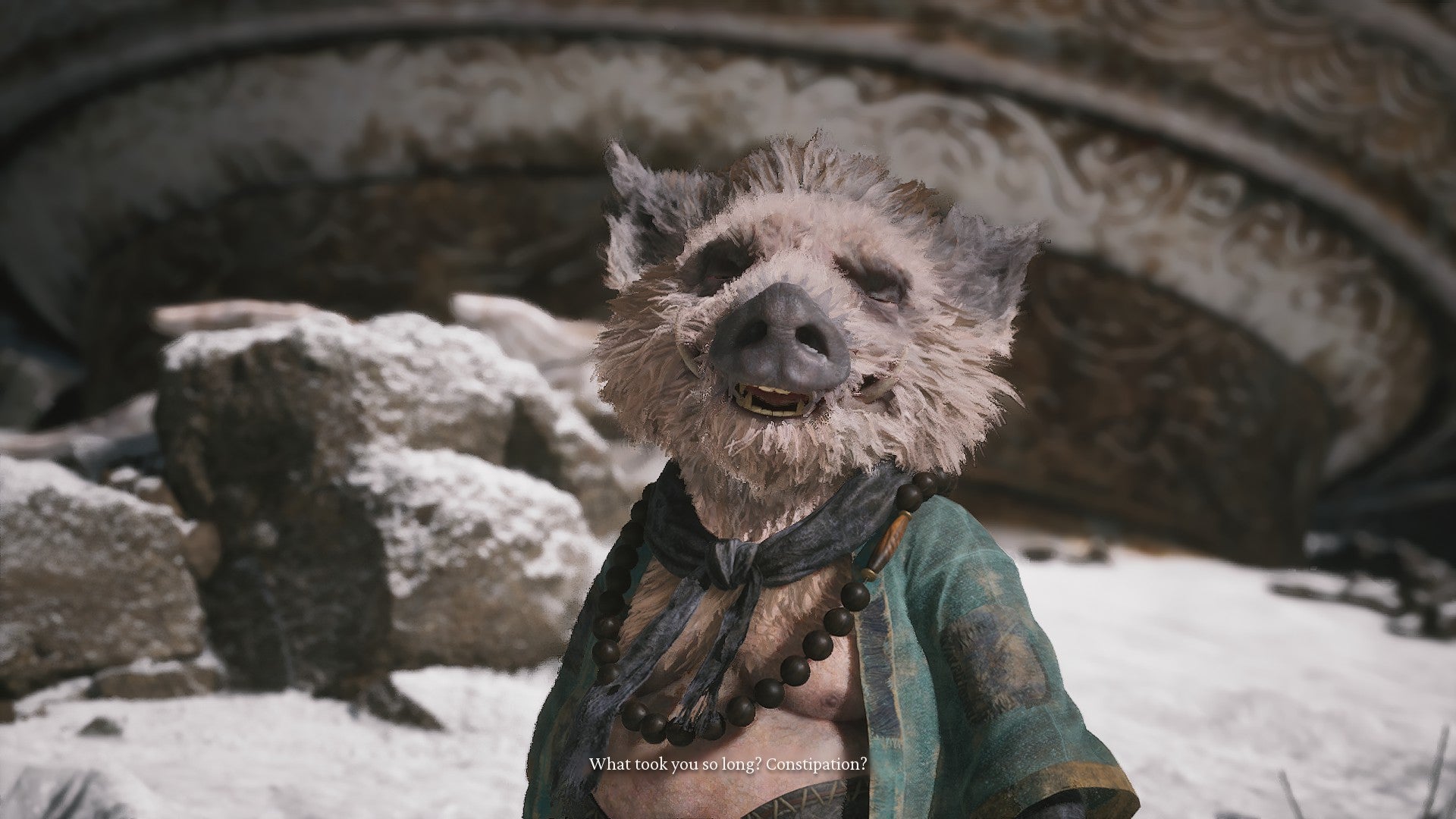 The pig-faced Zhu Baijie of Black Myth: Wukong makes a witty joke about constipation. - 13