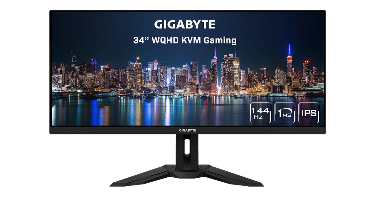 Hate curved screens? Pick up Gigabyte's 34-in flat ultrawide for $399. ...